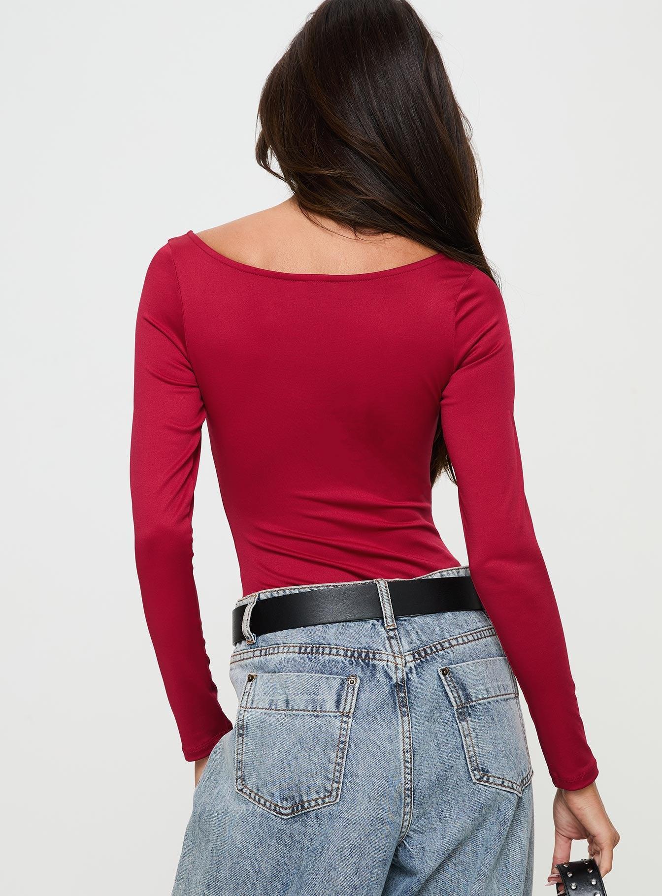 Ellery Bodysuit Red Product Image