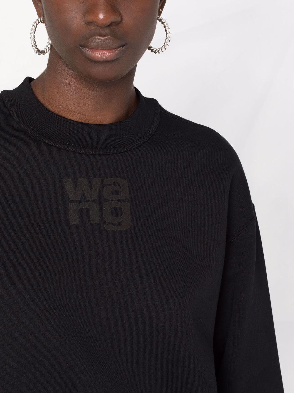 logo-print crew neck sweatshirt Product Image