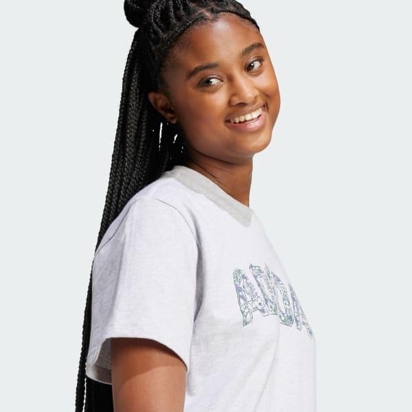 adidas Tech Illustrate Graphic Tee True Pink XS Womens Product Image