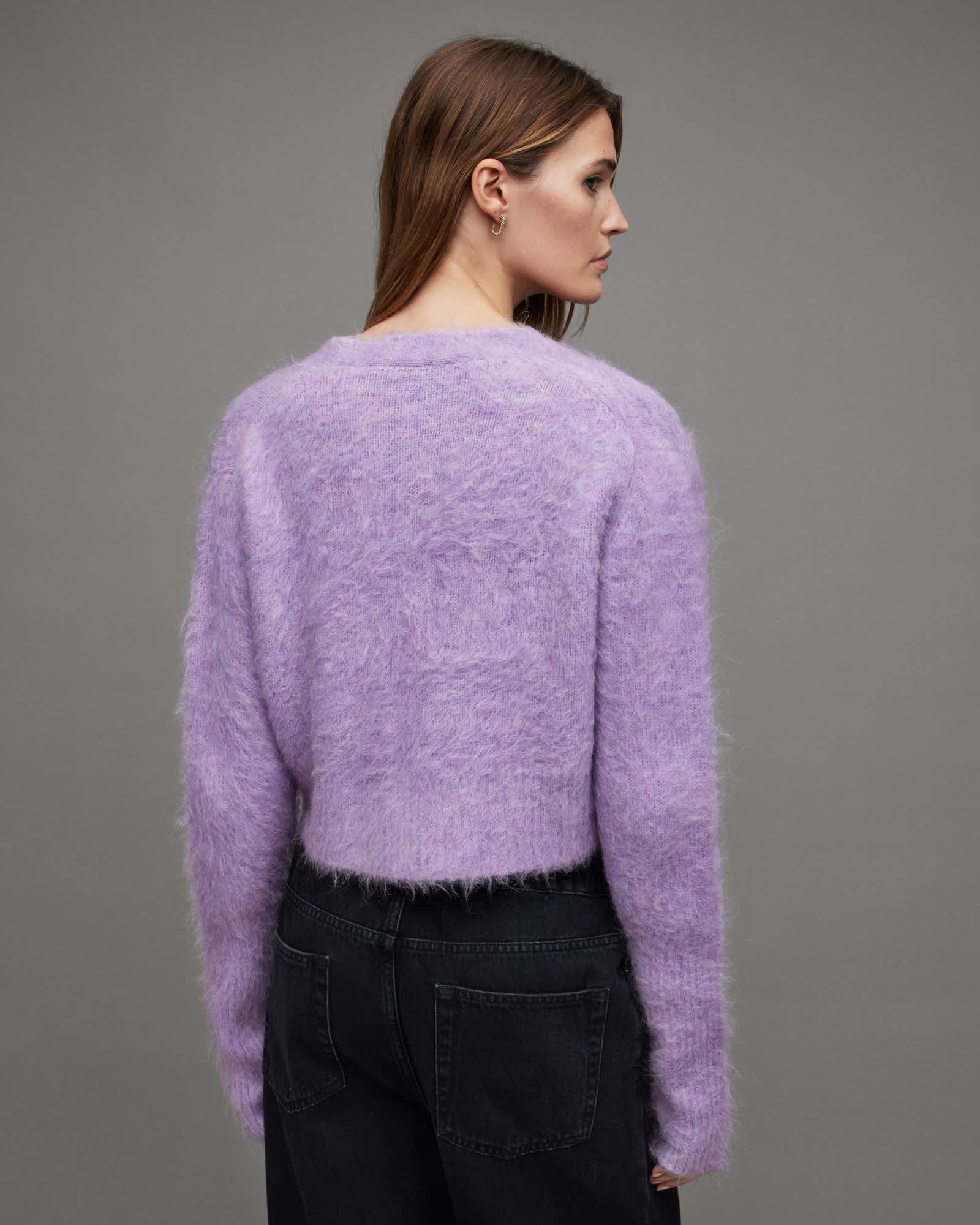 Wick Brushed V-Neck Cardigan Product Image
