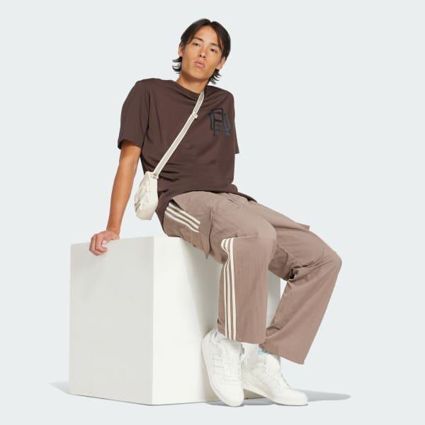 adidas Adicolor Classics 3-Stripes Cargo Pants Trace Brown XL Mens Product Image