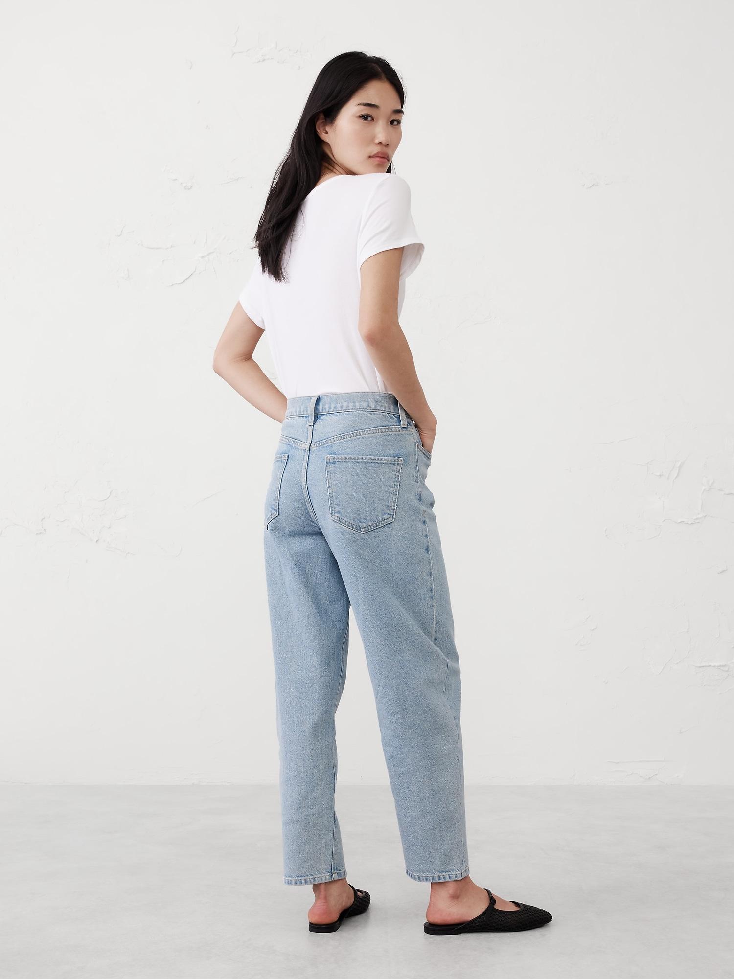High-Rise Barrel Jean Product Image