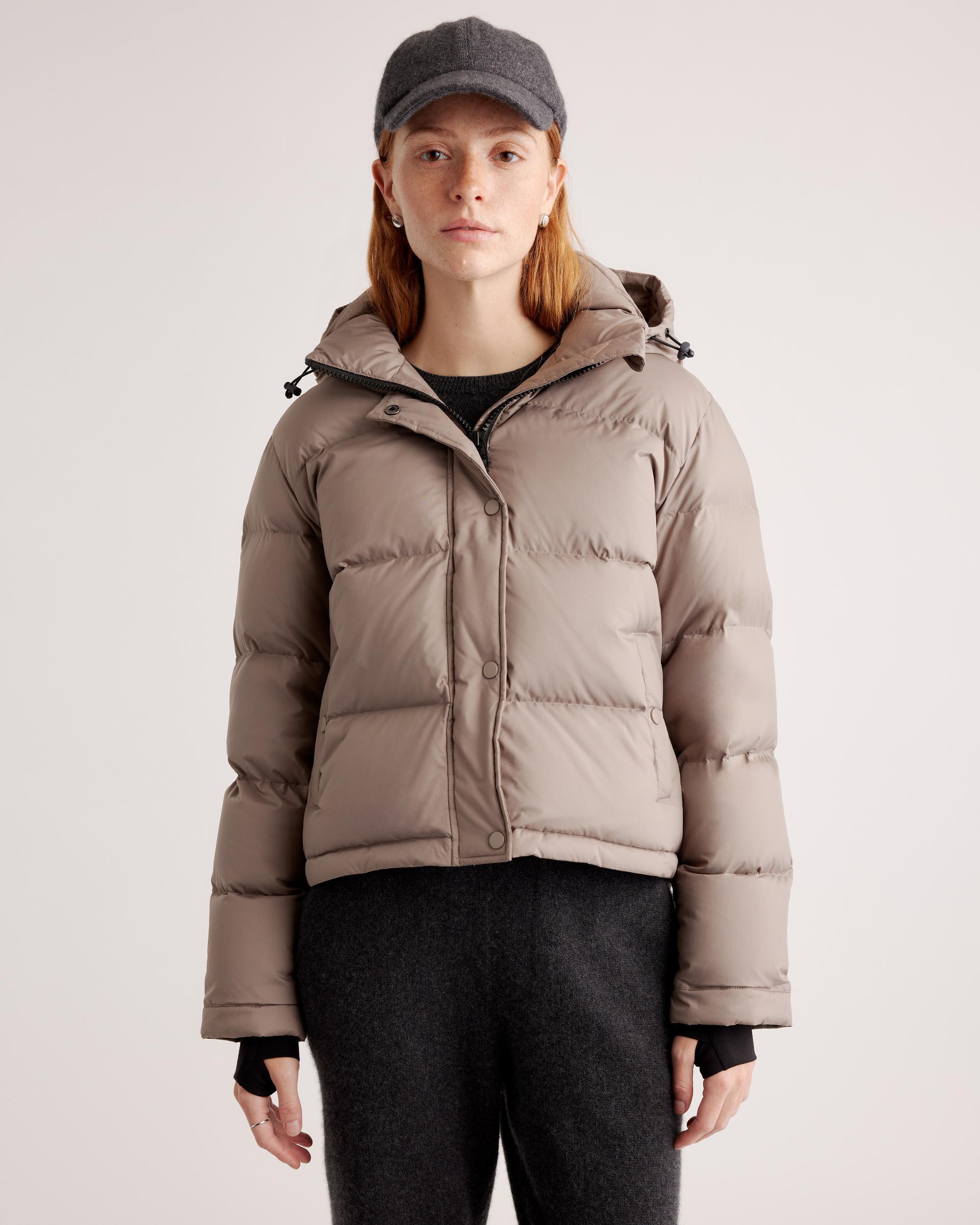 Quince | Women's Responsible Down Cropped Puffer Jacket Size XS, Recycled Polyester Product Image