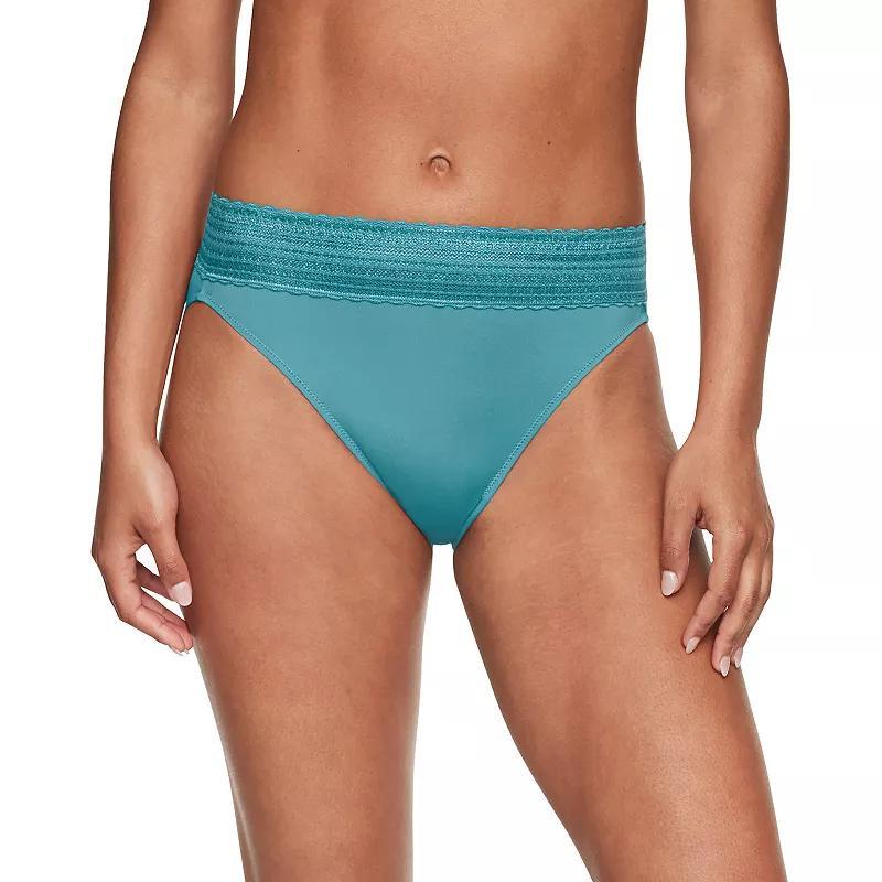 Warners No Pinching, No Problems Dig-Free Comfort Waist with Lace Microfiber Hi-Cut 5109J, Womens Toasted Brown Product Image