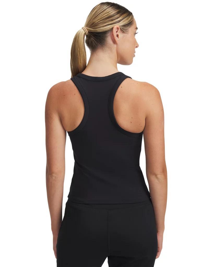 Women's Under Armour Motion High Neck Built-In Bra Tank Top, Size: Small, Black Product Image