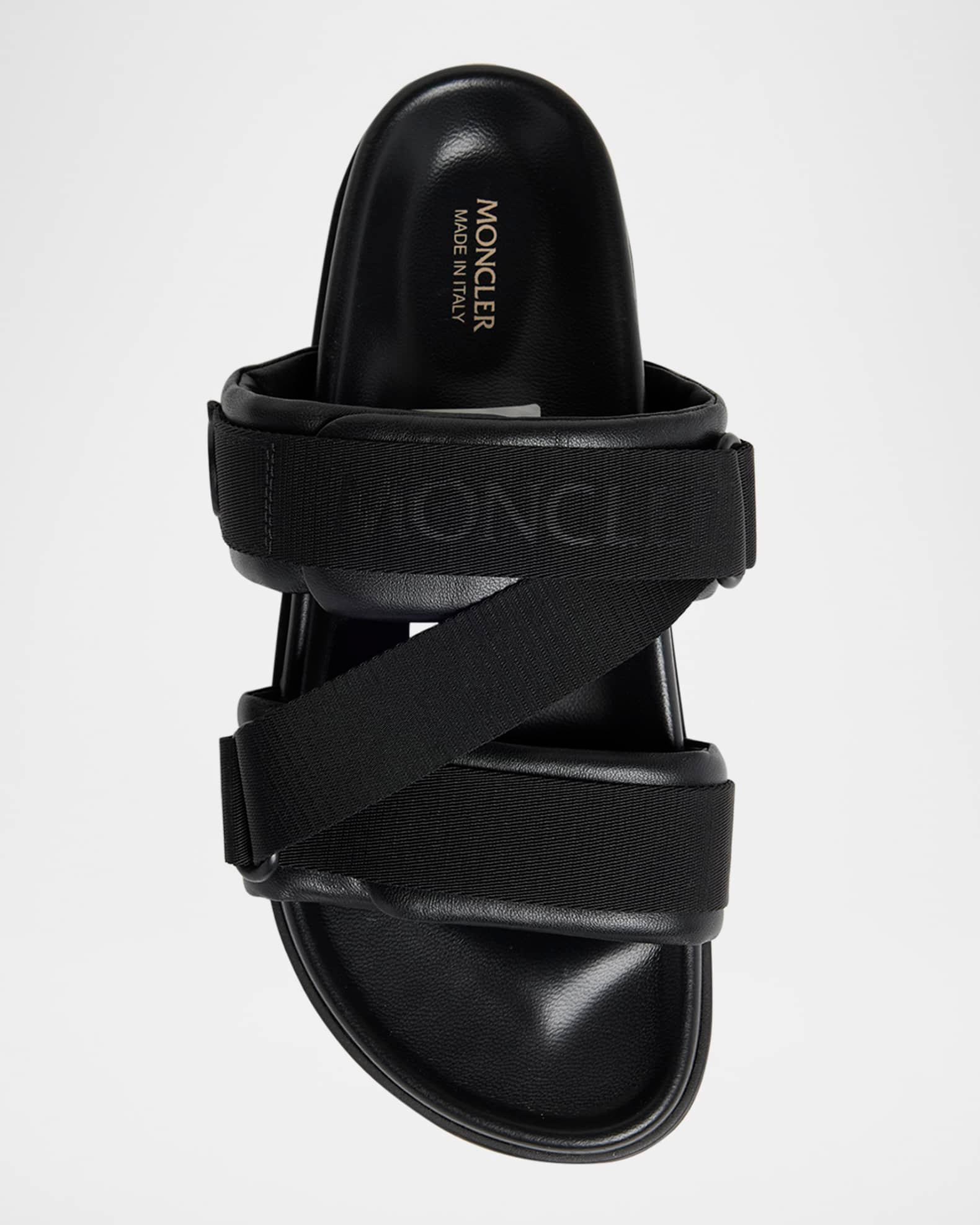 Mon Summer Leather Crisscross Sandals Product Image