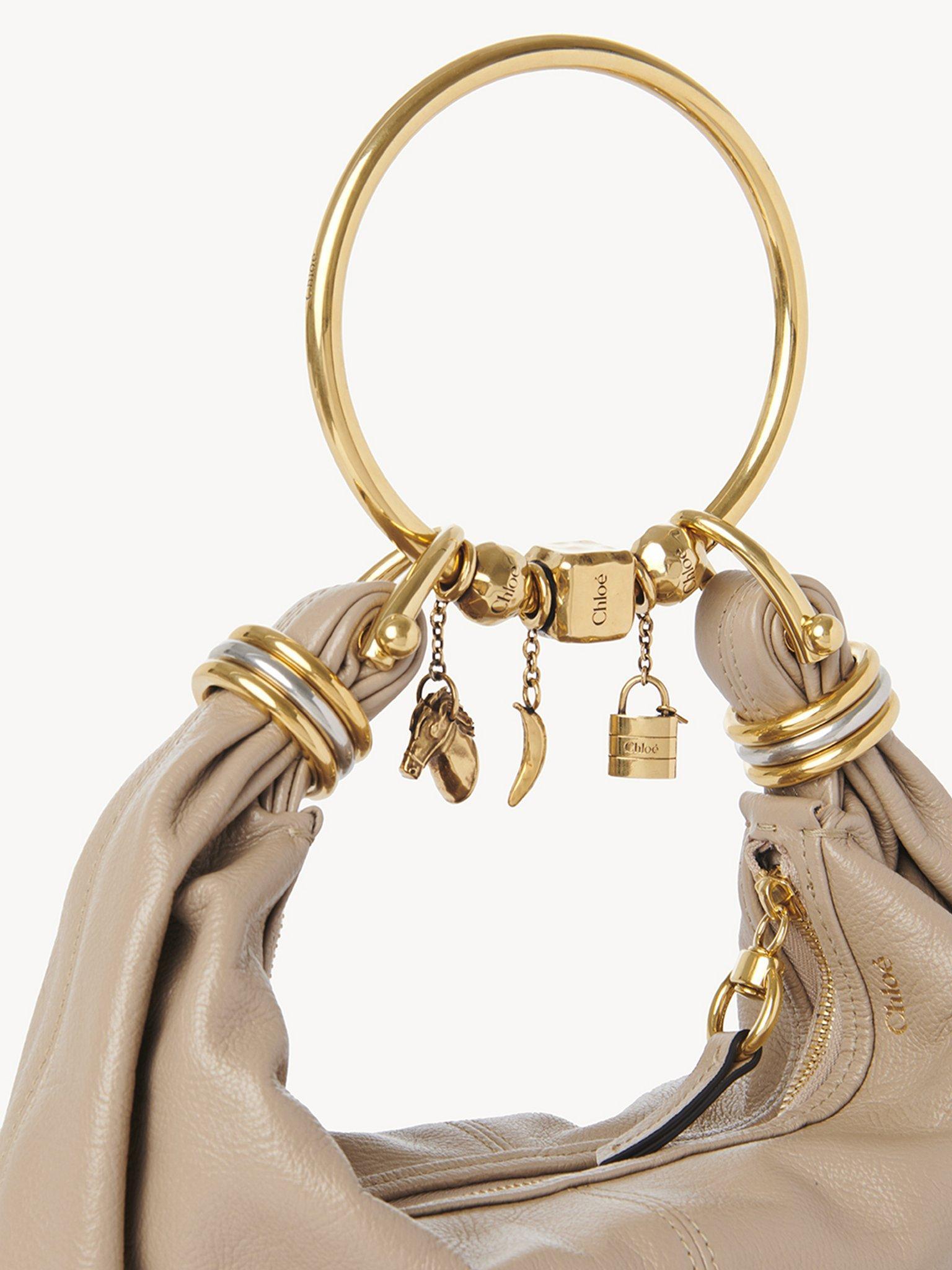 Cube Dice bracelet charm in brass Product Image