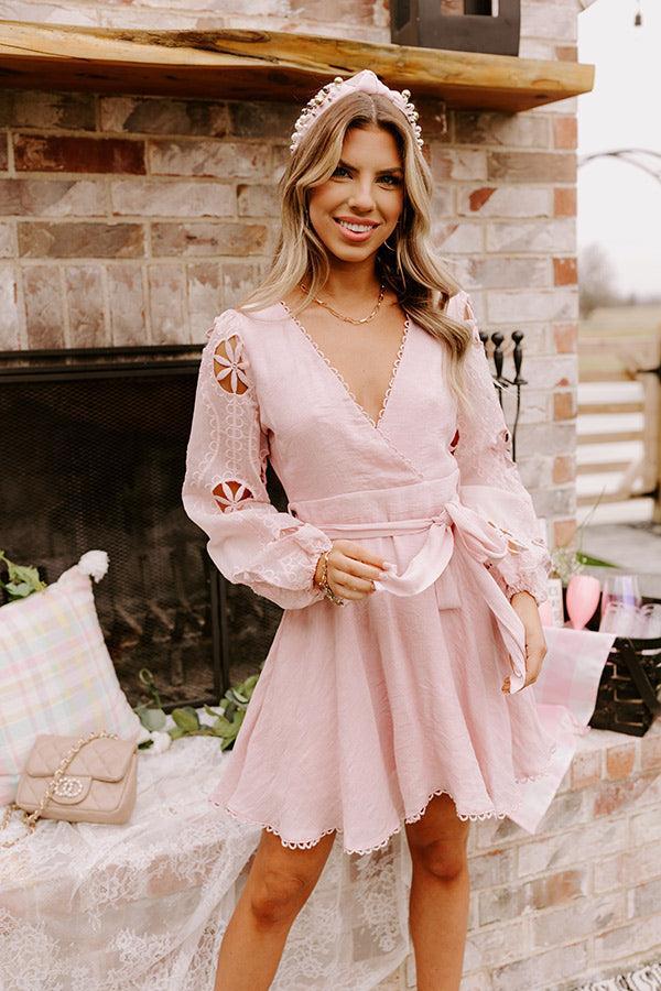 Radiant Reflections Mini Dress In Blush Product Image