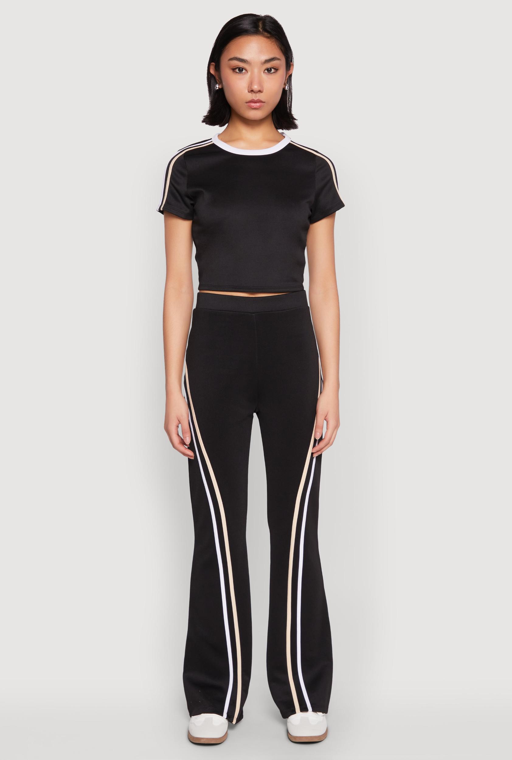 Womens Varsity Stripe High Waisted Pants Product Image