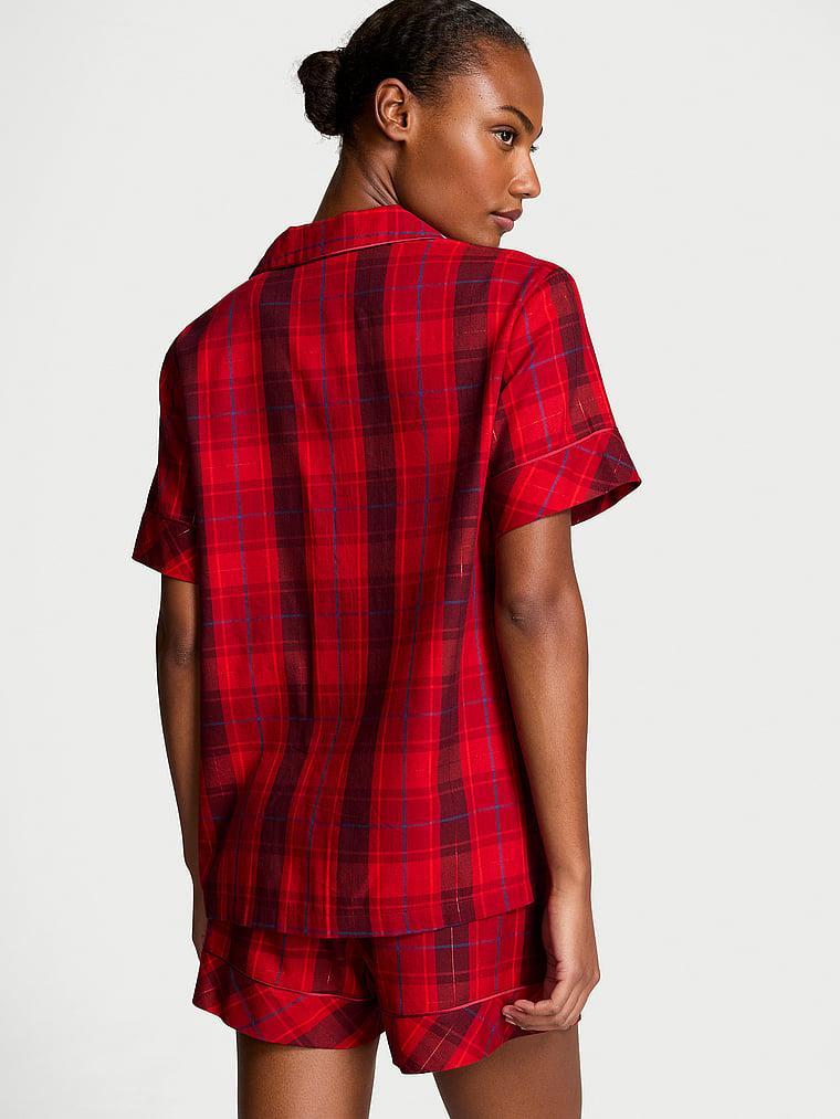 Flannel Popover Long Pajama Set Product Image