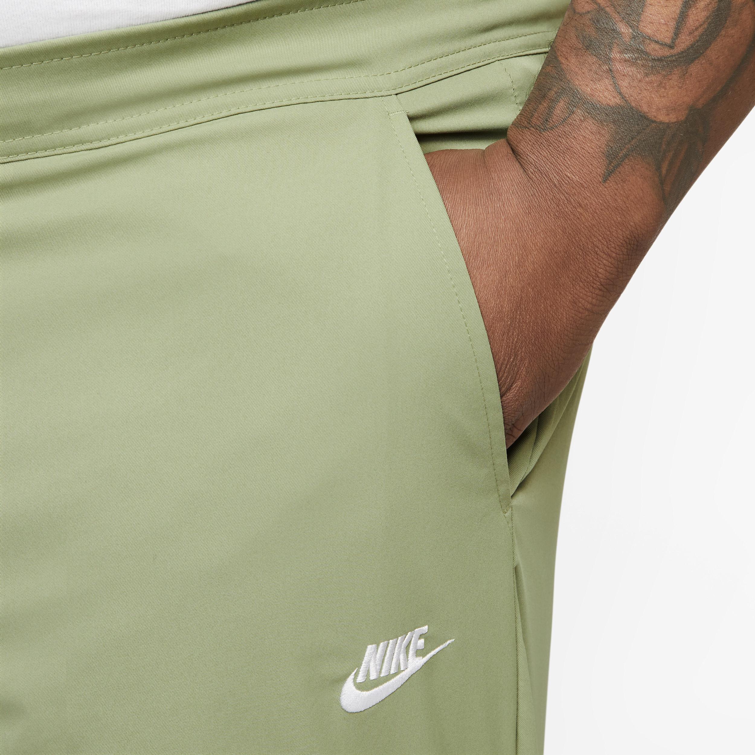 Nike Woven Taper Leg Pants - Mens Green/White Product Image