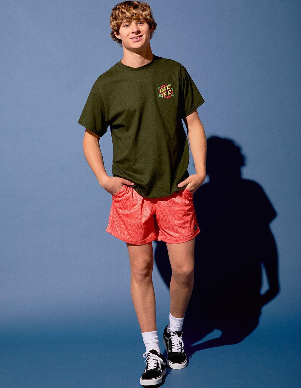 RSQ Mens 6" Mesh Shorts - RED COMBO Product Image