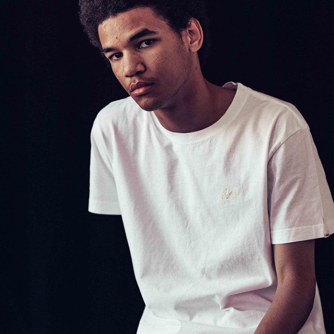 Standard Embroidered Tee - White Product Image