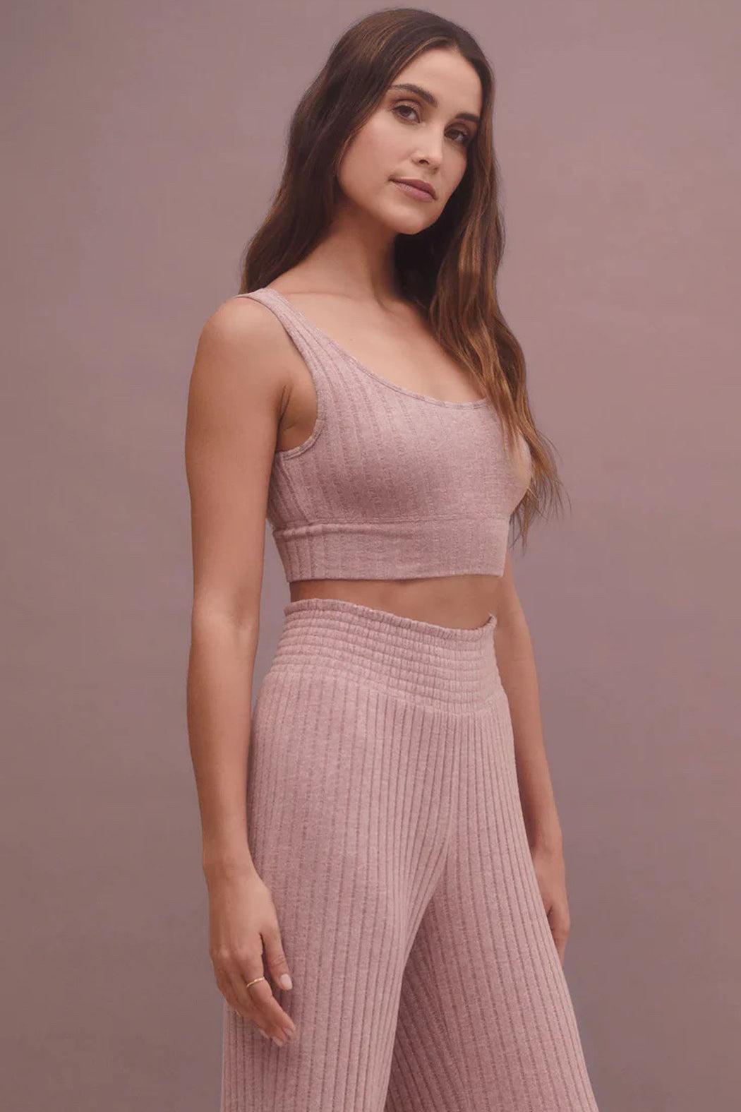 Zoe Rib Tank Bra Product Image