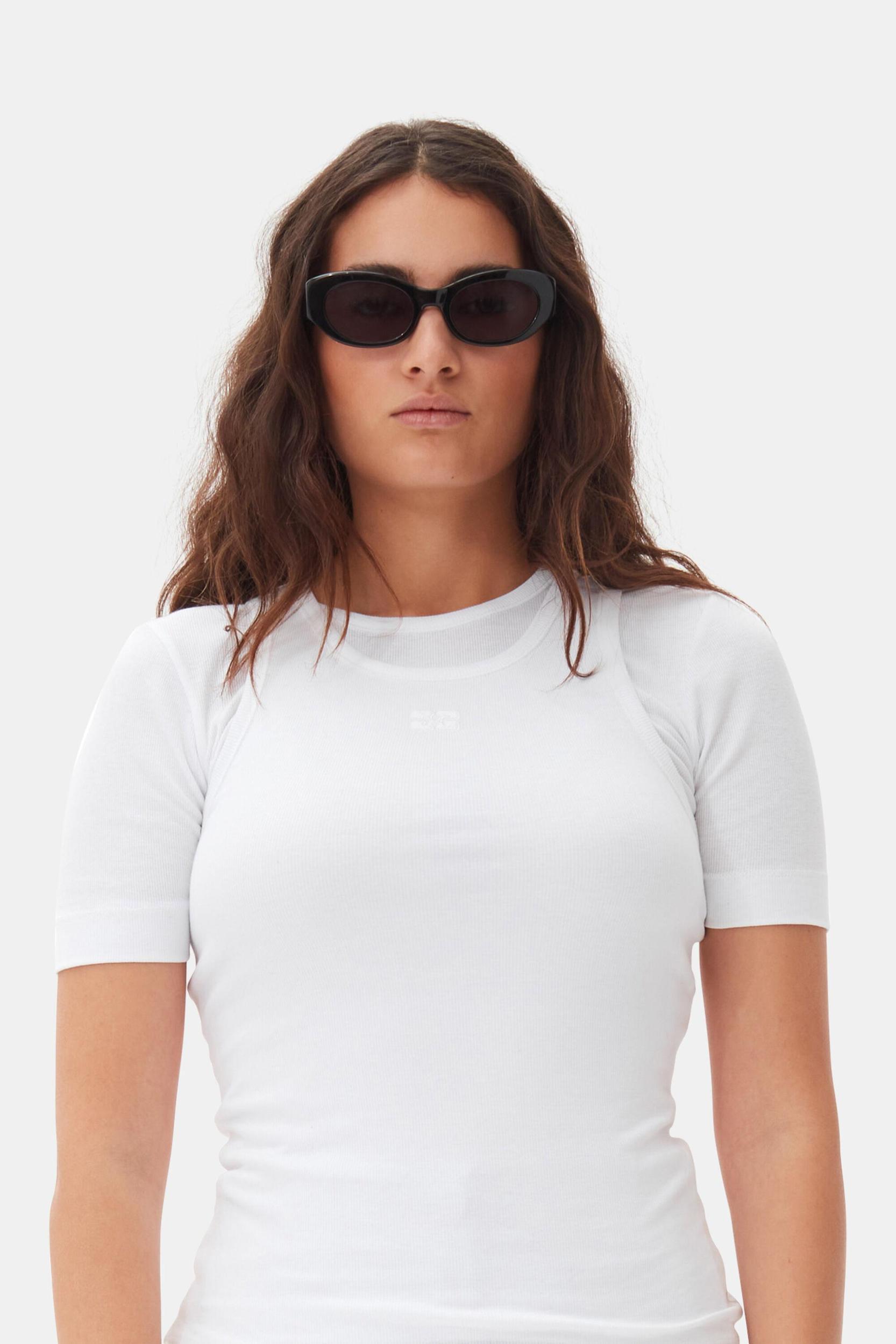 GANNI x Ace & Tate Black Dakota Sunglasses Product Image