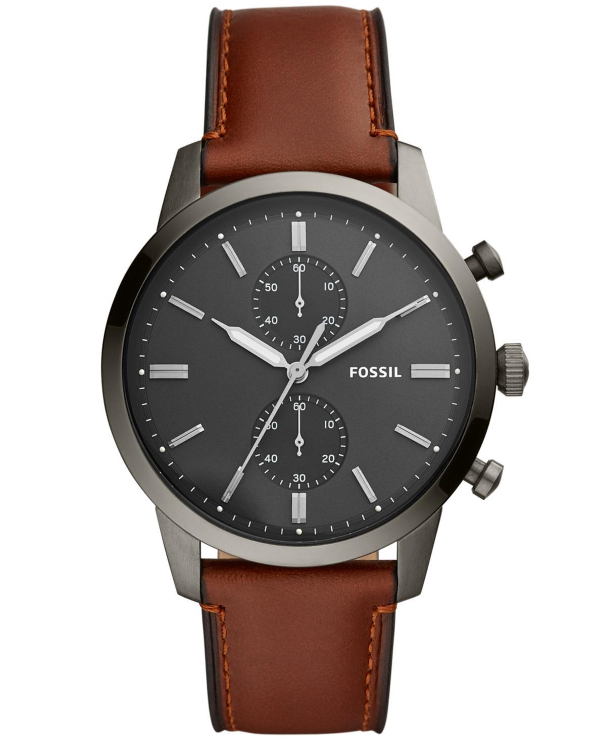 Fossil Townsman Chronograph Brown Leather Watch Product Image