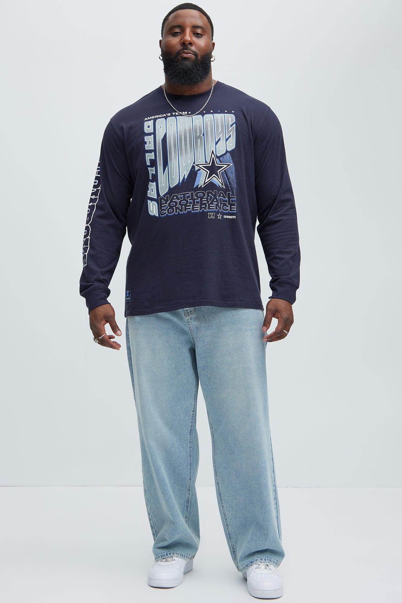 Cowboys In Orbit Long Sleeve Tee - Navy Product Image