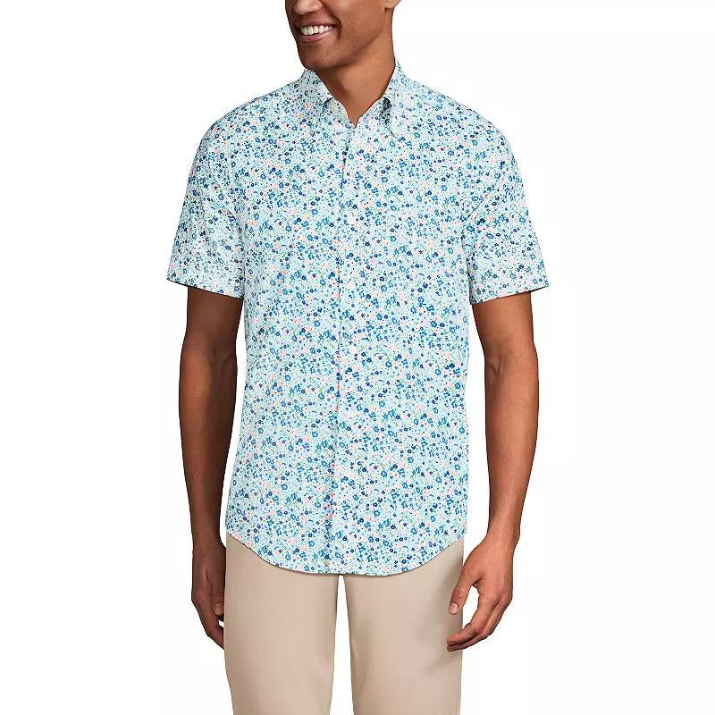 Mens Lands End Traditional-Fit Essential Lightweight Poplin Button-Down Shirt Product Image