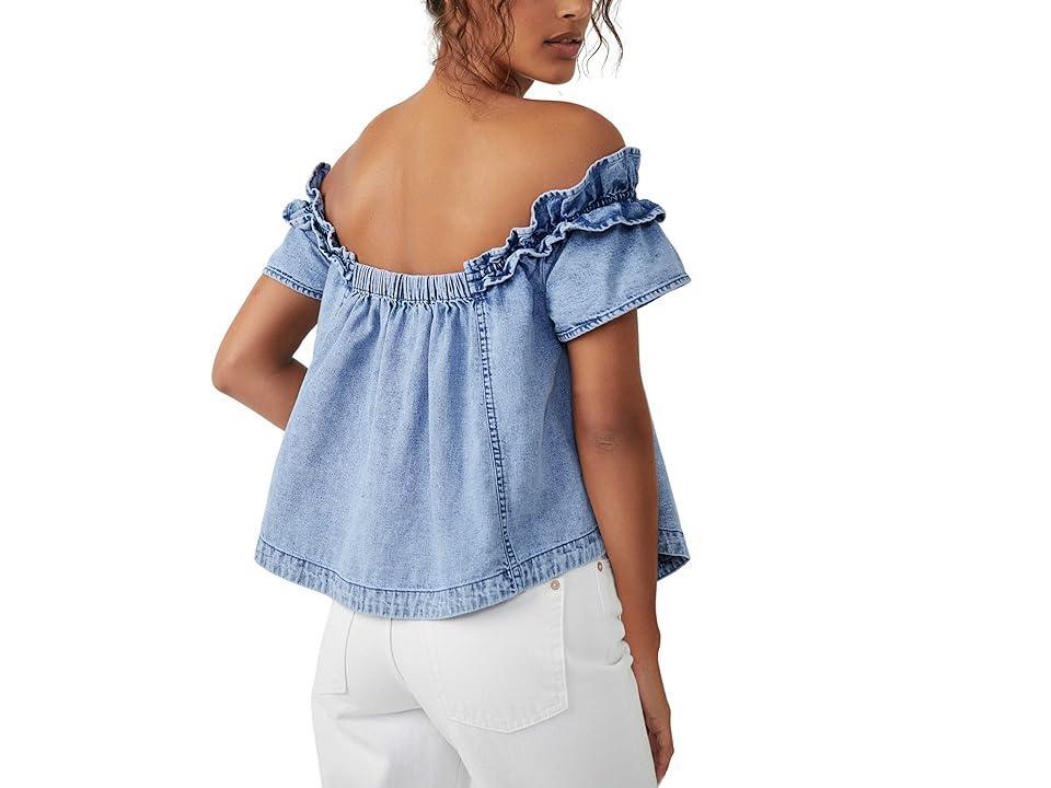 Free People Maxine Top (Bleach Out) Women's Clothing Product Image