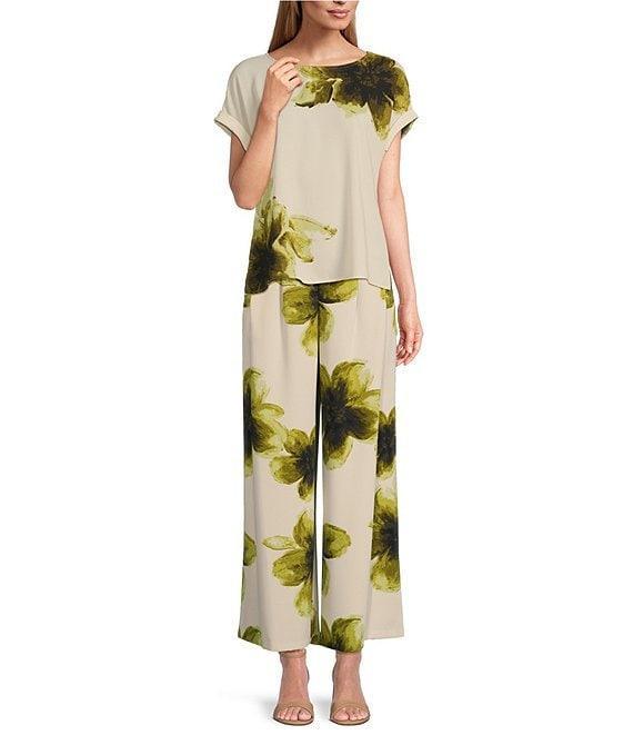 Investments Woven Short Cuff Sleeve Novelty Top Product Image