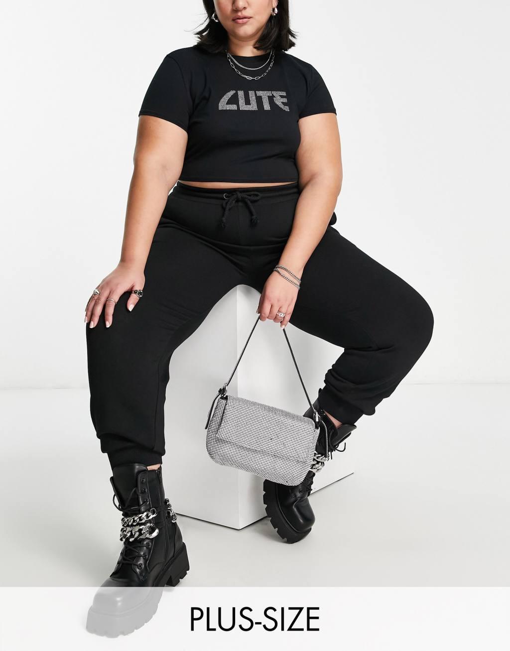 COLLUSION Plus oversized sweatpants Product Image