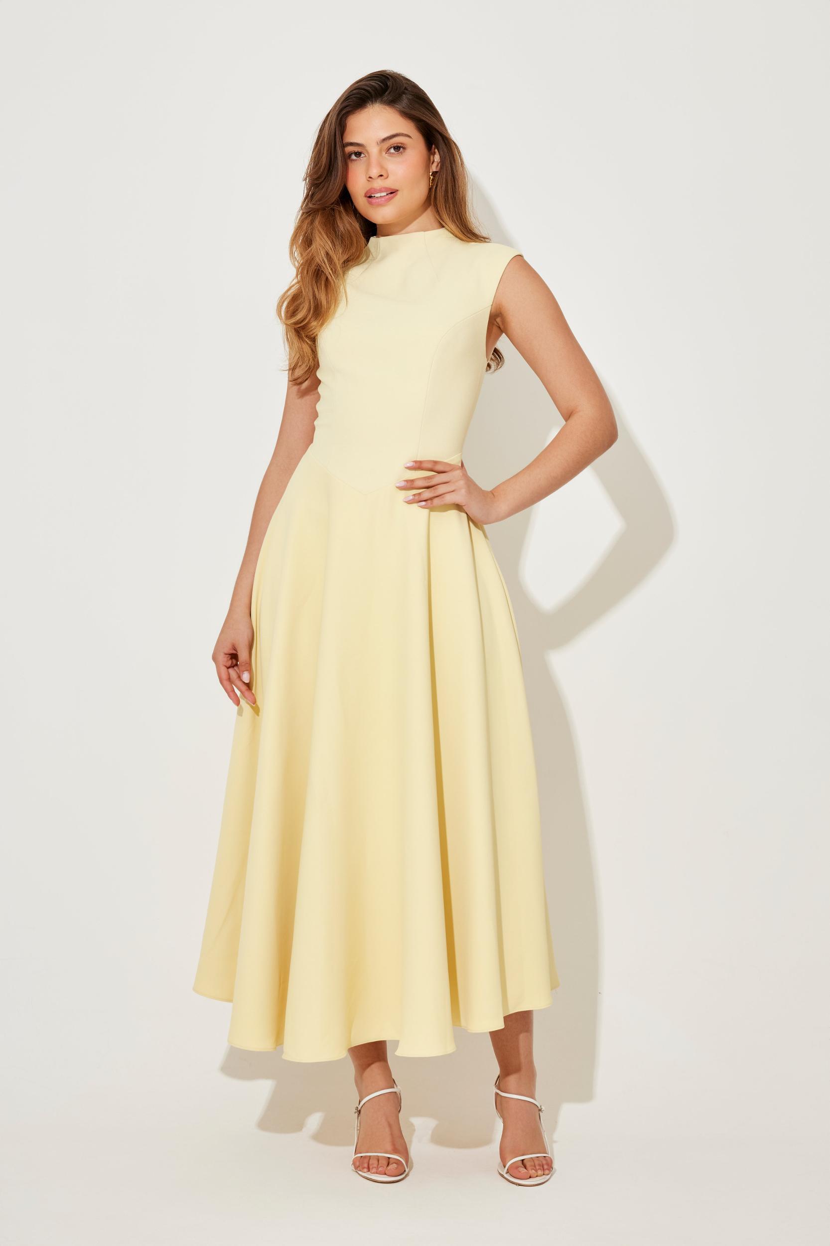 The Ultimate Muse Sleeveless High Waist Midi Dress Product Image
