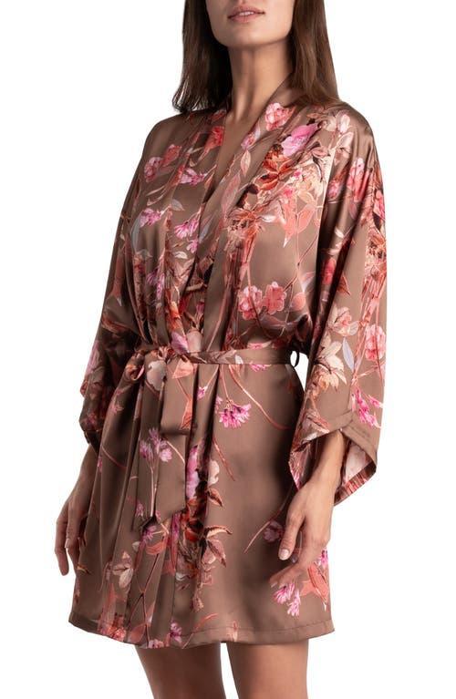 Midnight Bakery Womens Melodi Satin Floral Robe Product Image