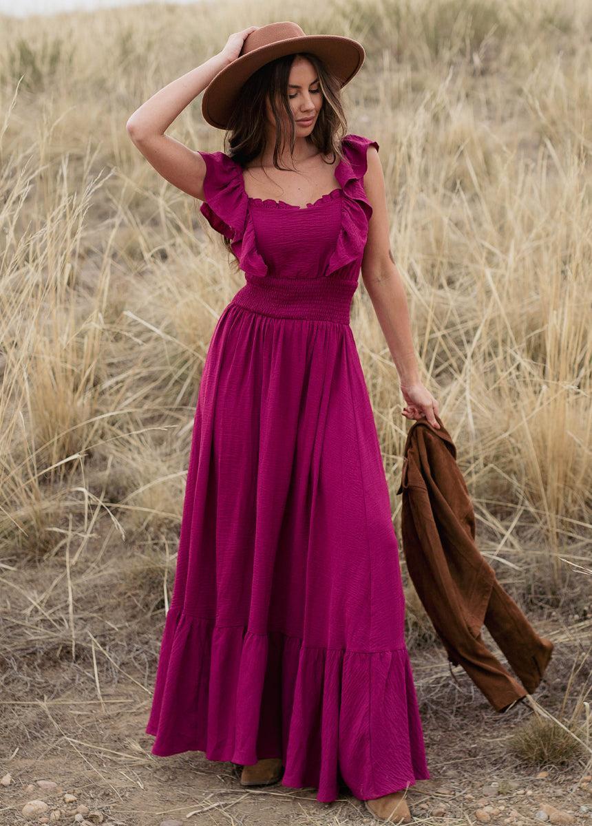 Dawn Dress in Raspberry Female Product Image