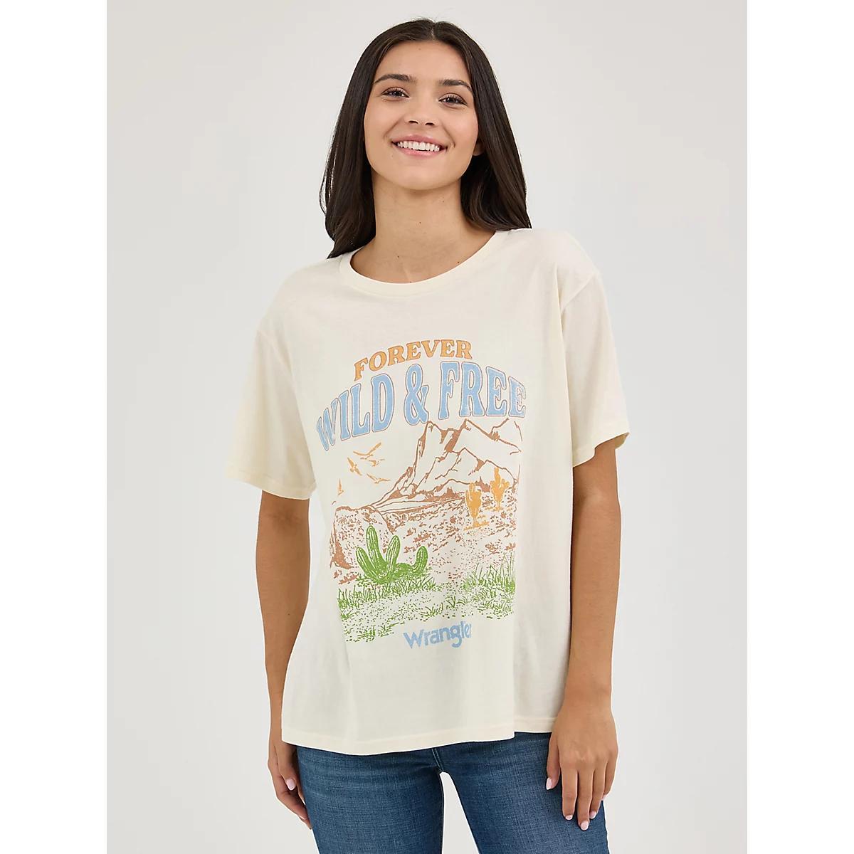 Women's Wrangler Western Graphic Girlfriend Tee in Phantom Product Image