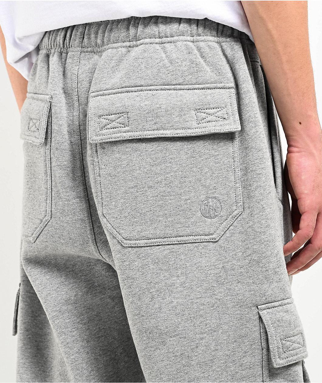 Ninth Hall Stash Grey Cargo Sweatpants Product Image