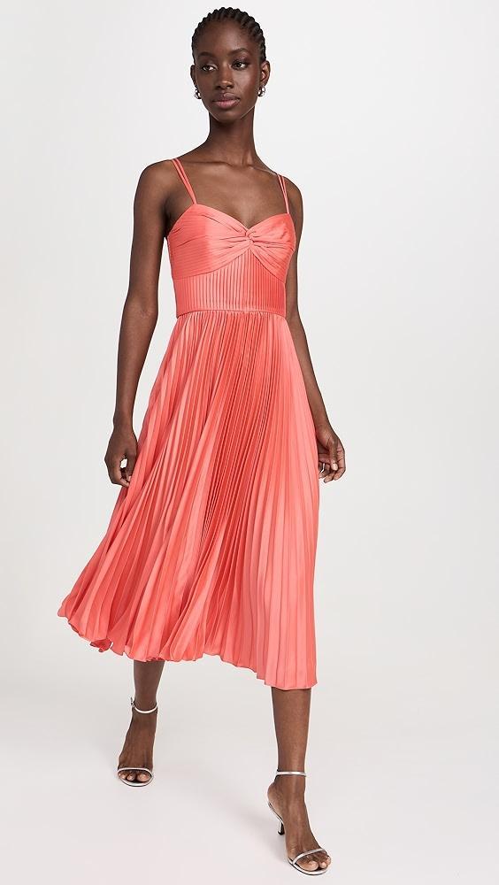 AMUR Krisley Pleated Midi Dress | Shopbop Product Image
