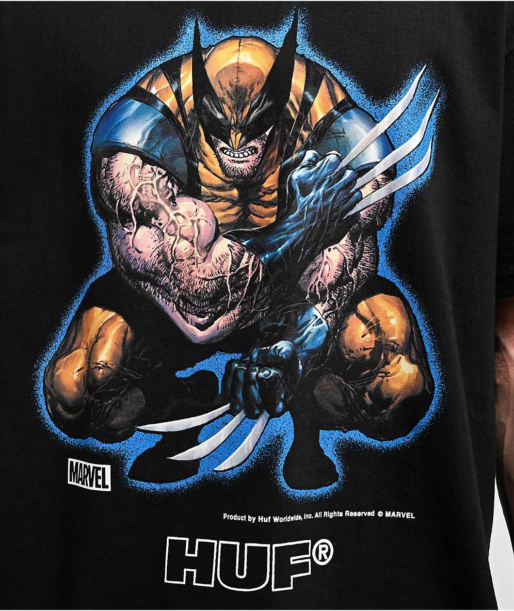 HUF x Deadpool Brooding Black T-Shirt Product Image
