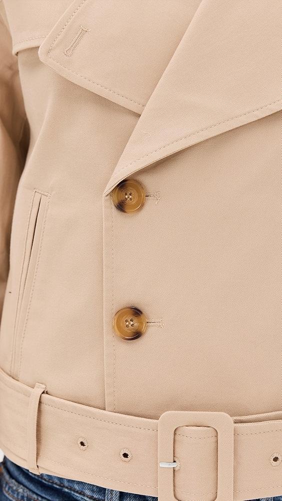 Good American Chino Crop Trench Coat | Shopbop Product Image
