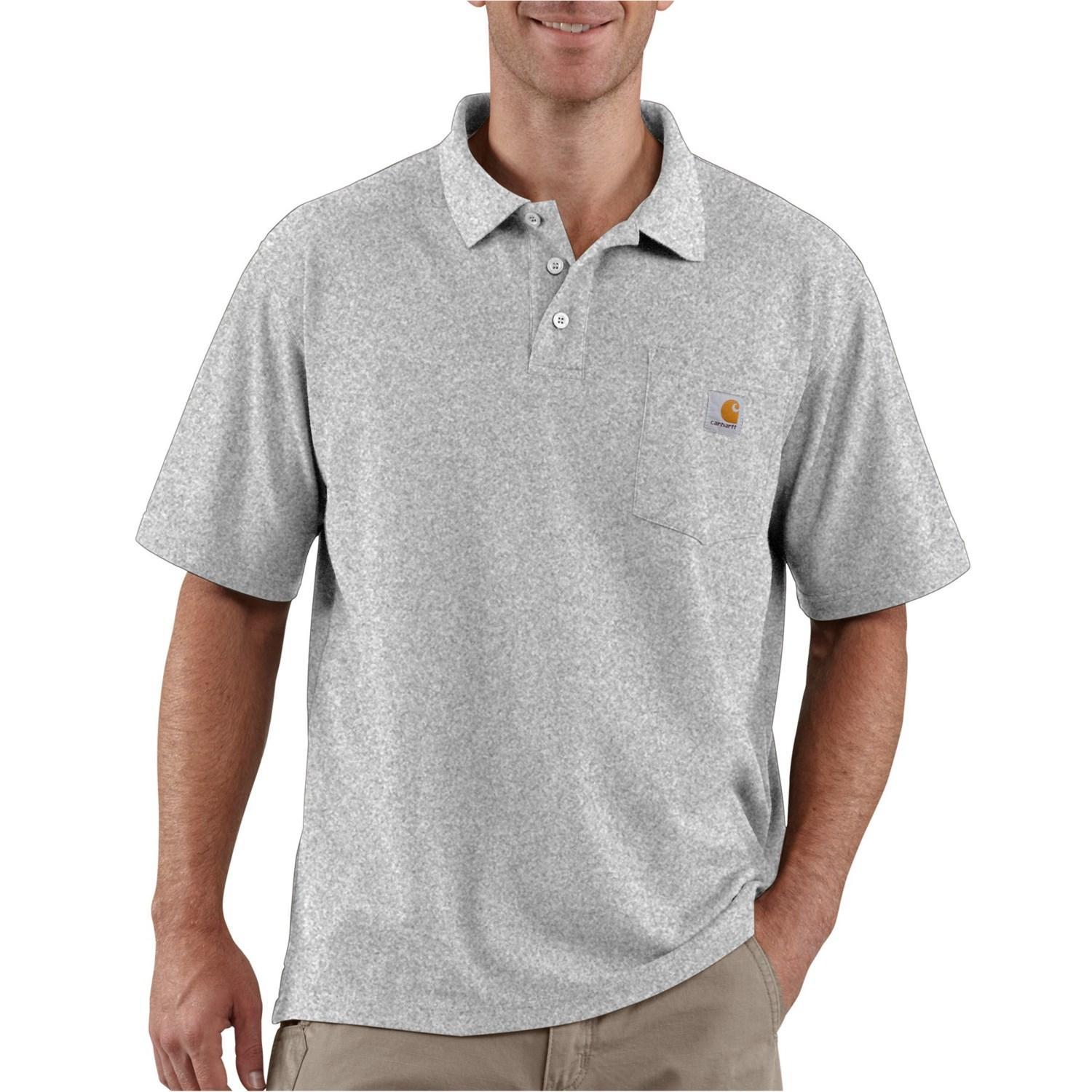 Carhartt K570 Big and Tall Loose Fit Midweight Pocket Polo Shirt - Short Sleeve Product Image