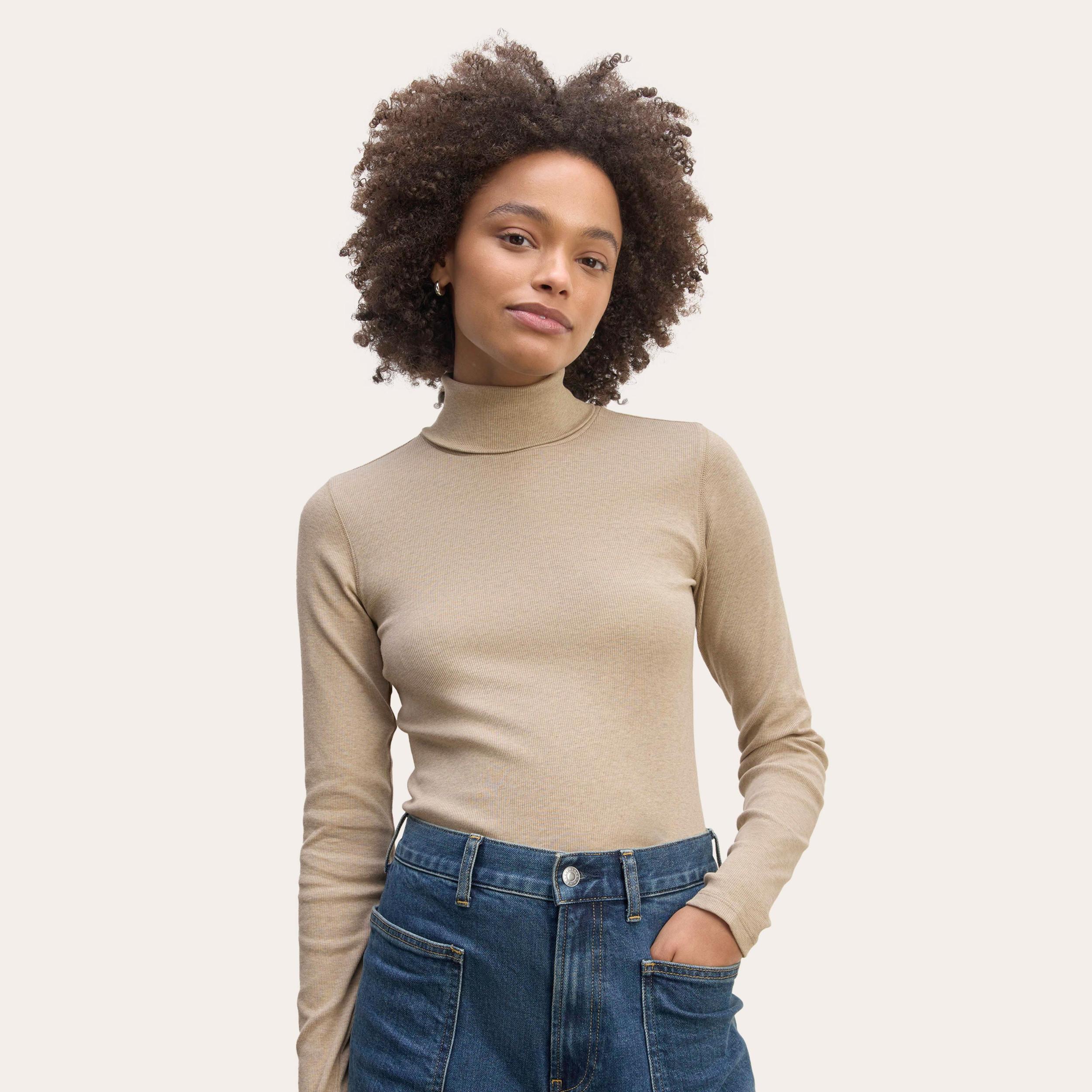 Womens Luxe Rib Turtleneck Sweater by Everlane Product Image