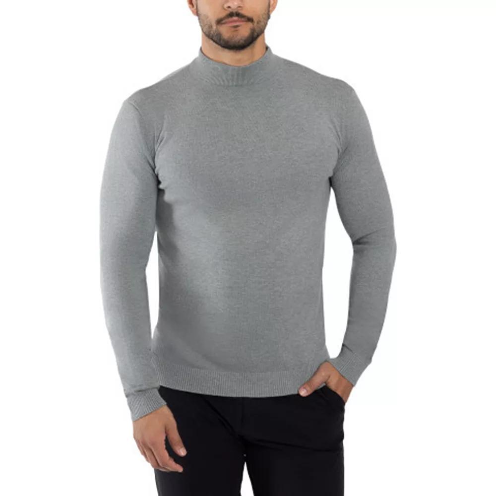Men's Xray Regular-Fit Mockneck Sweater, Size: 3XL, Brown Product Image