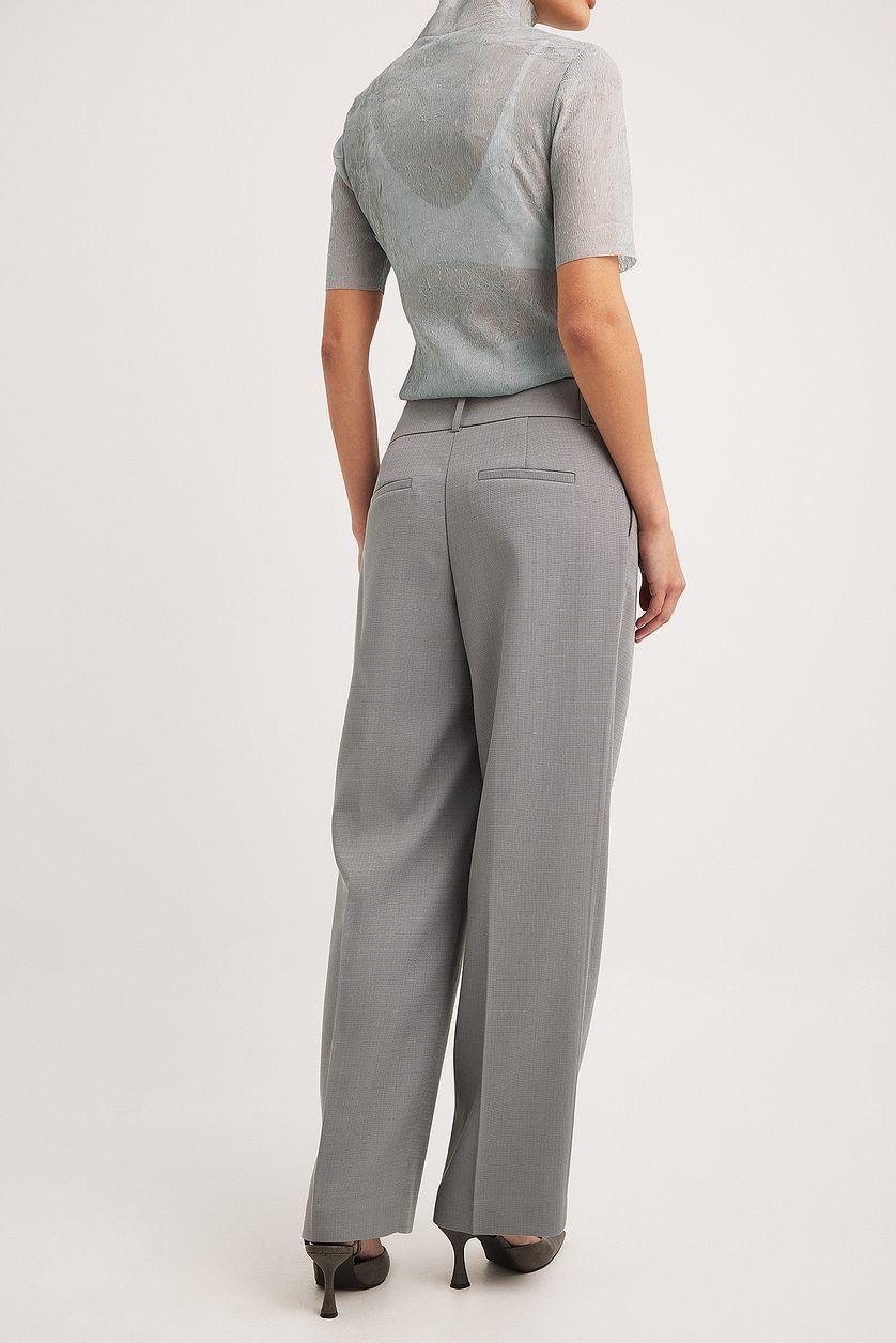 Loose Mid Waist Trousers Product Image