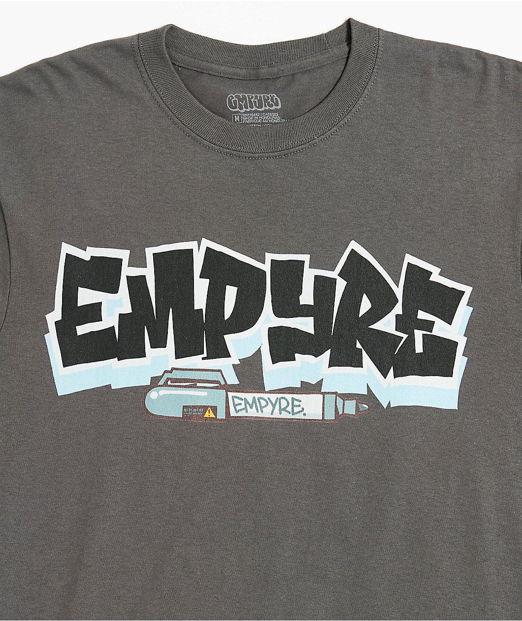 Empyre Slap 4 Charcoal Long Sleeve T-Shirt Product Image