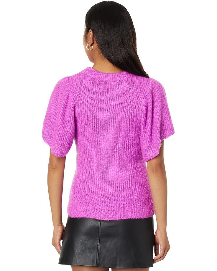 Short Sleeve V-neck Sweater Product Image