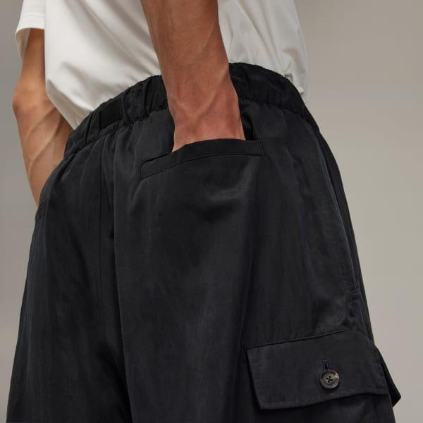 adidas Y-3 Washed Twill Shorts Black 2XL Mens Product Image