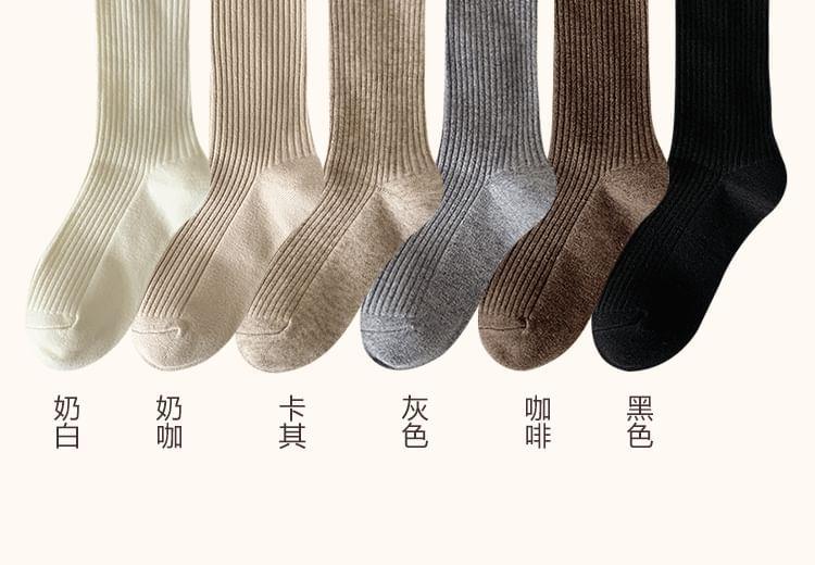 Plain Ribbed Socks Product Image