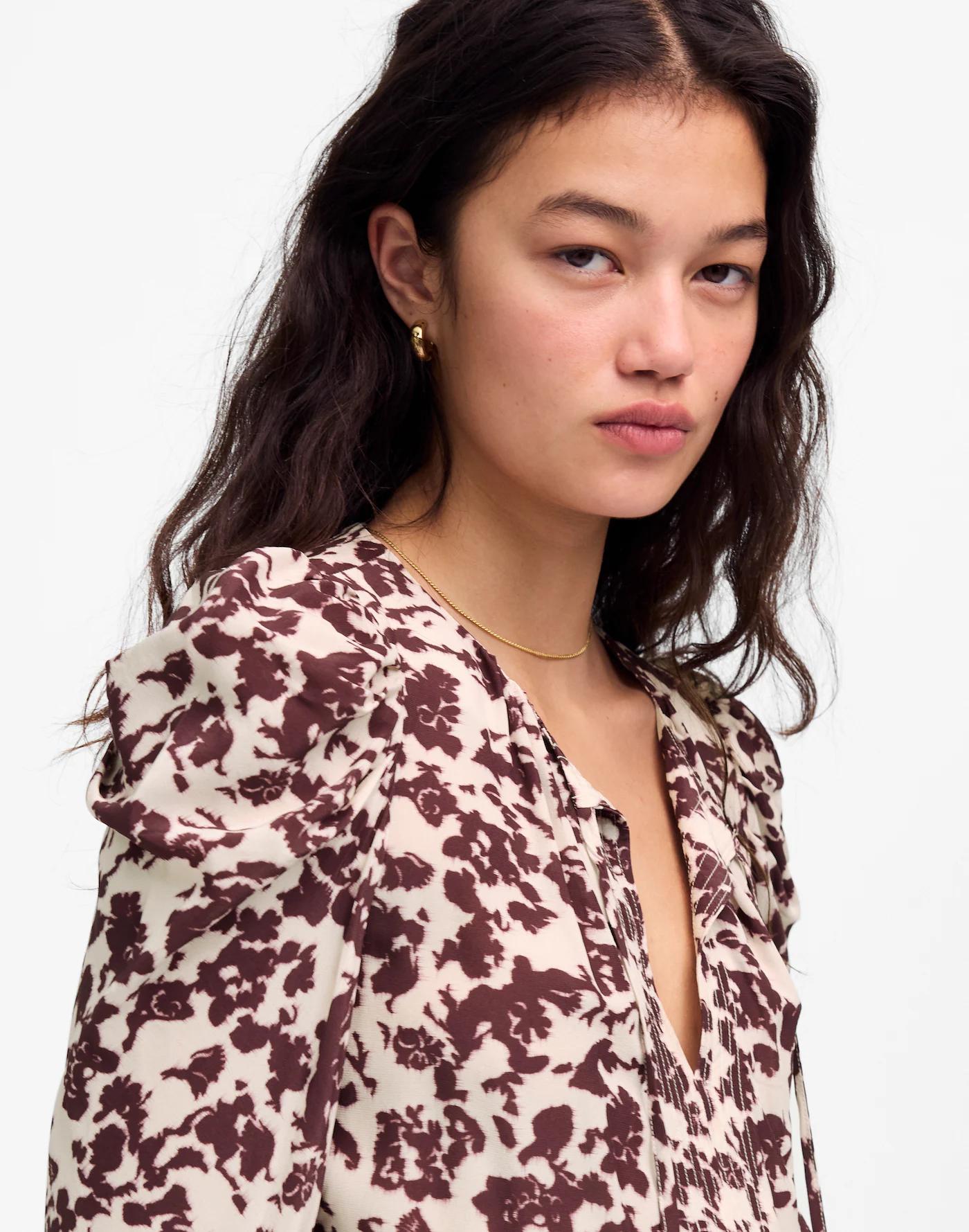 Draped Tie-Front Top Product Image