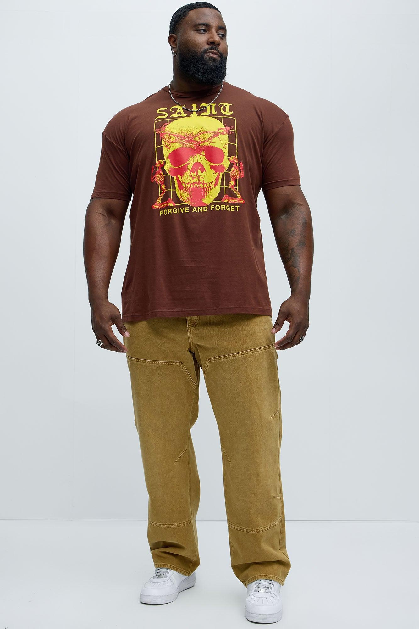 Saint Forgive And Forget Short Sleeve Tee - Brown Product Image