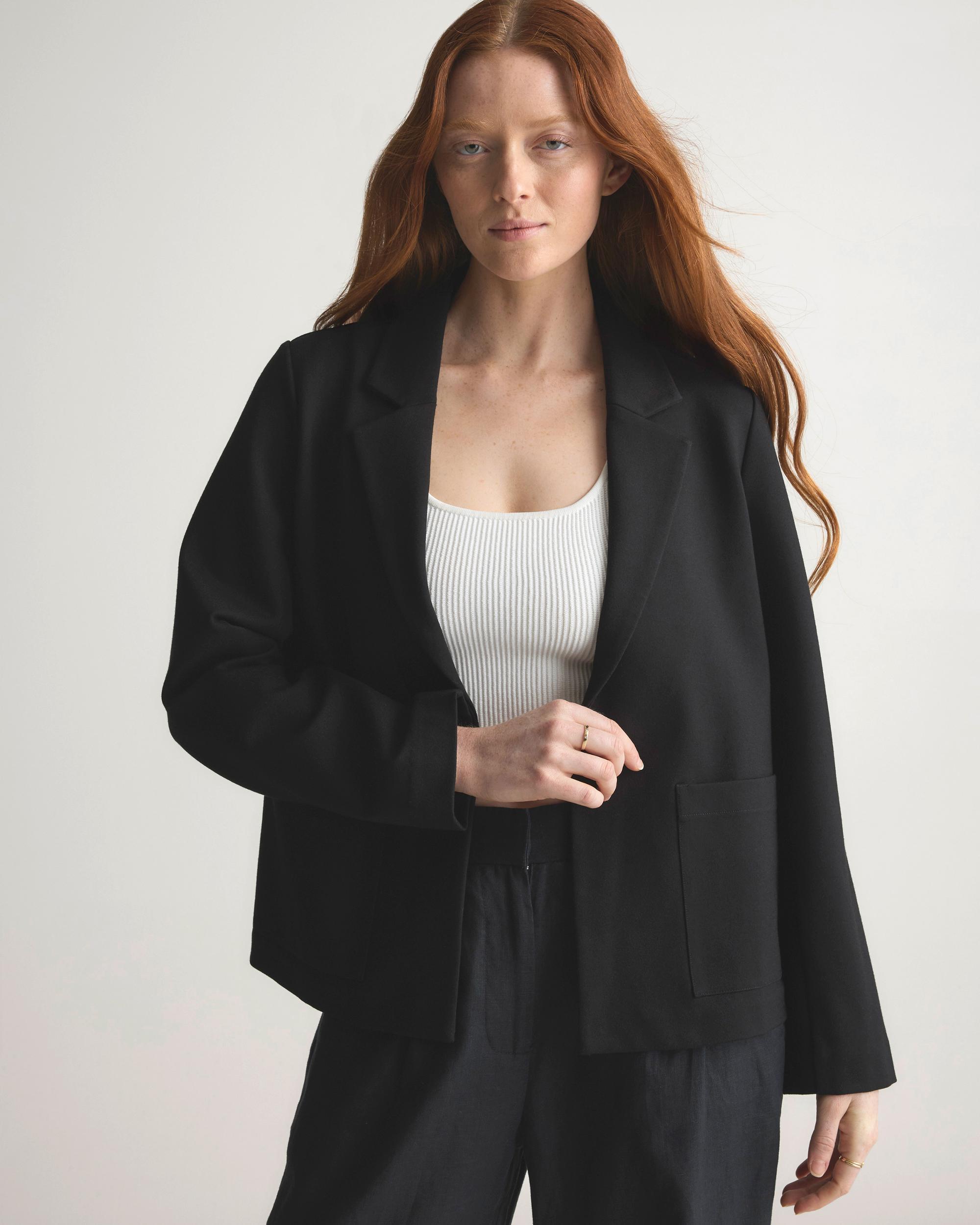 Quince | Women's Ultra-Stretch Ponte Open Blazer Size XS, Rayon Product Image