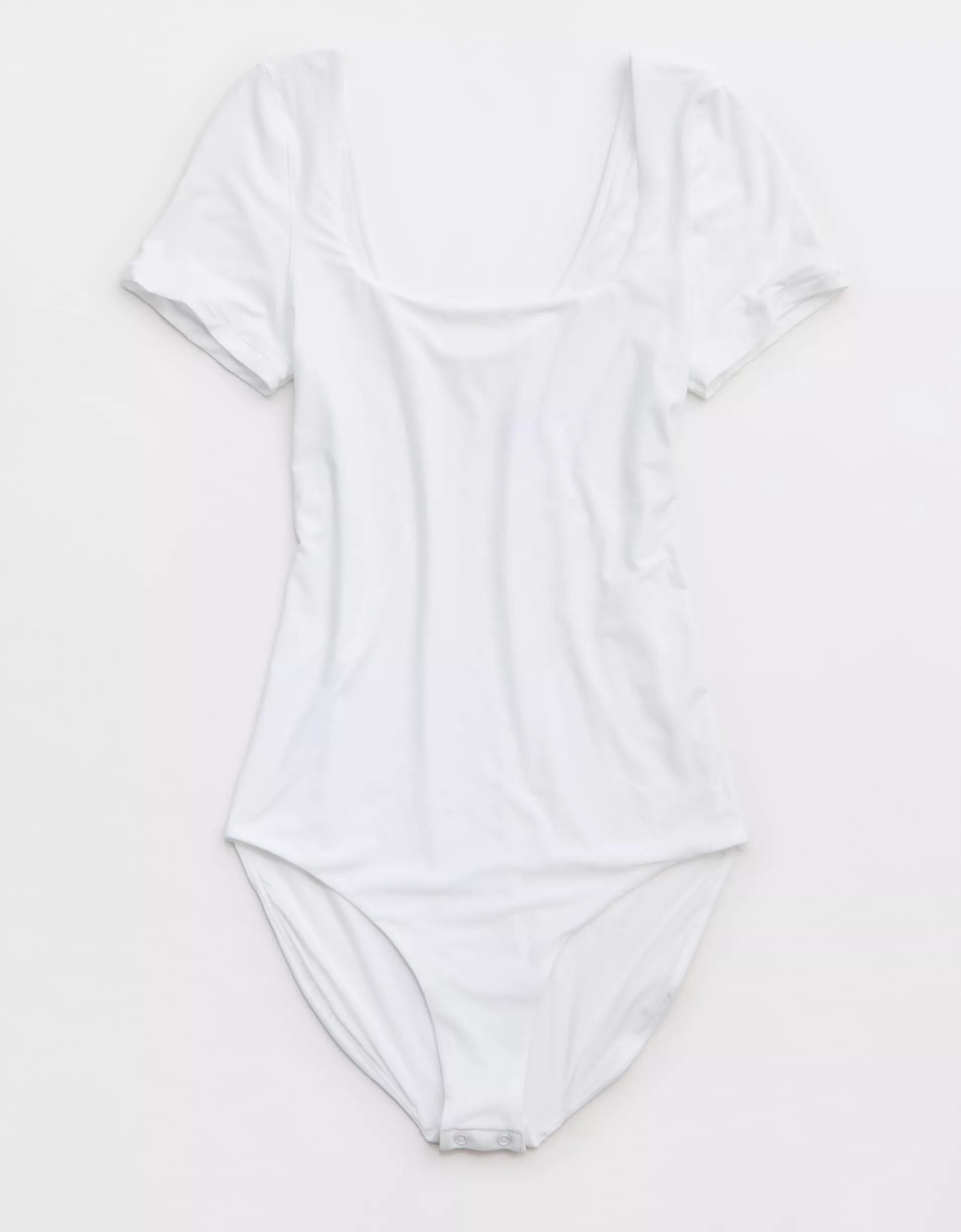 SMOOTHEZ Short Sleeve Square Neck Bodysuit  Product Image