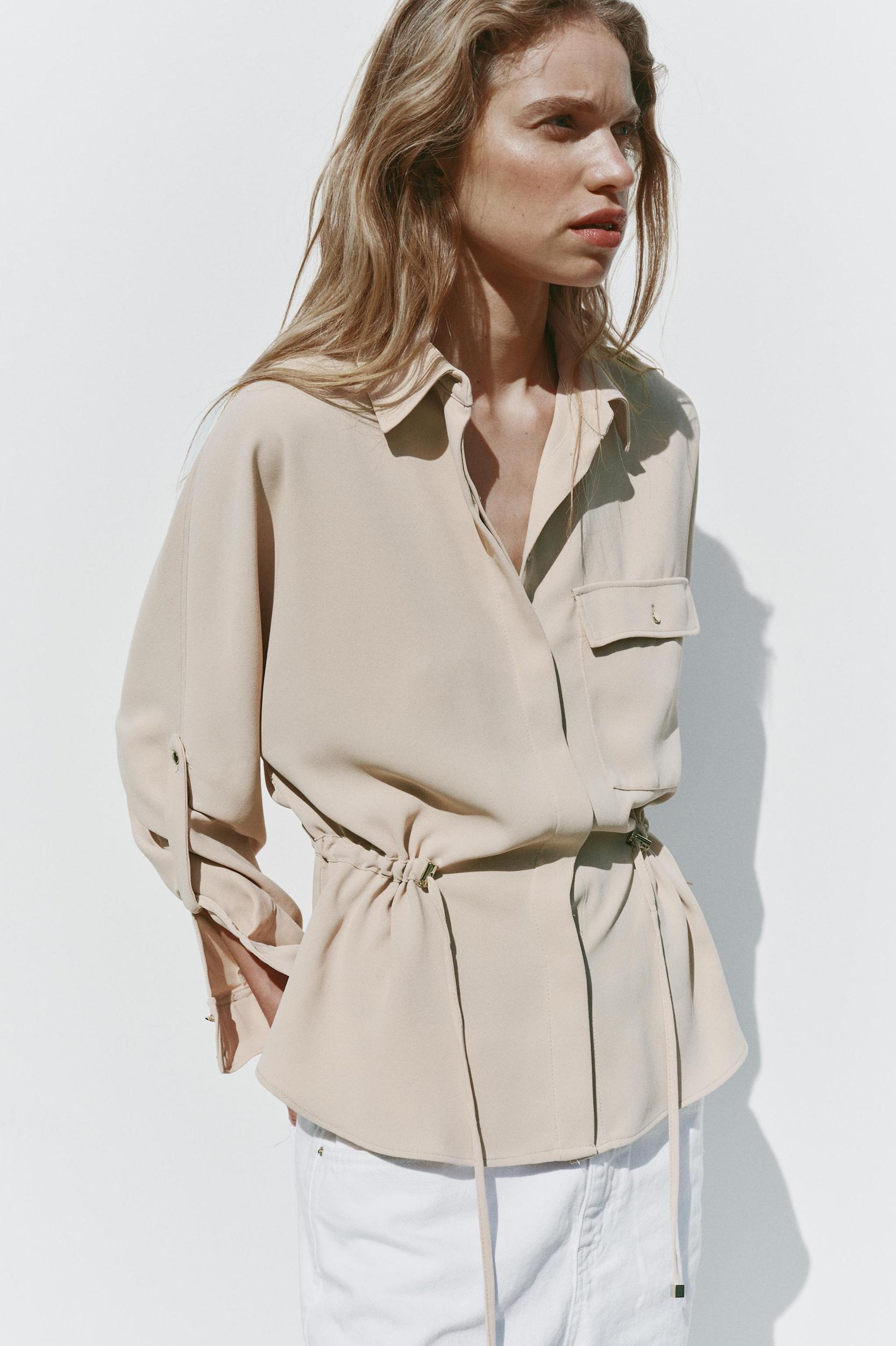 CREPE SAFARI SHIRT Product Image