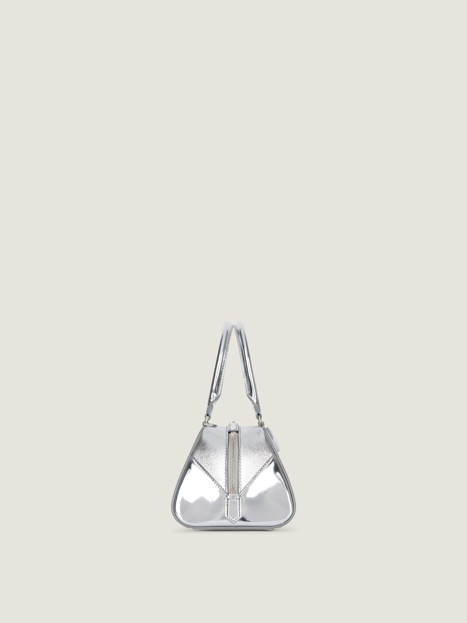 Small Antigona East-West bag in laminated leather Product Image