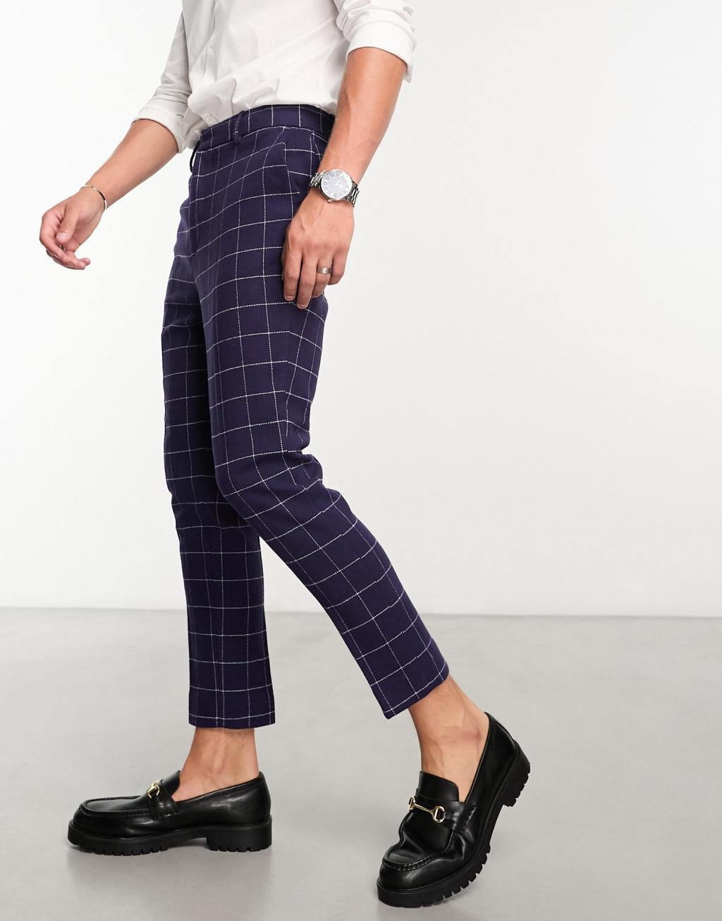 ASOS DESIGN tapered wool mix smart pants Product Image