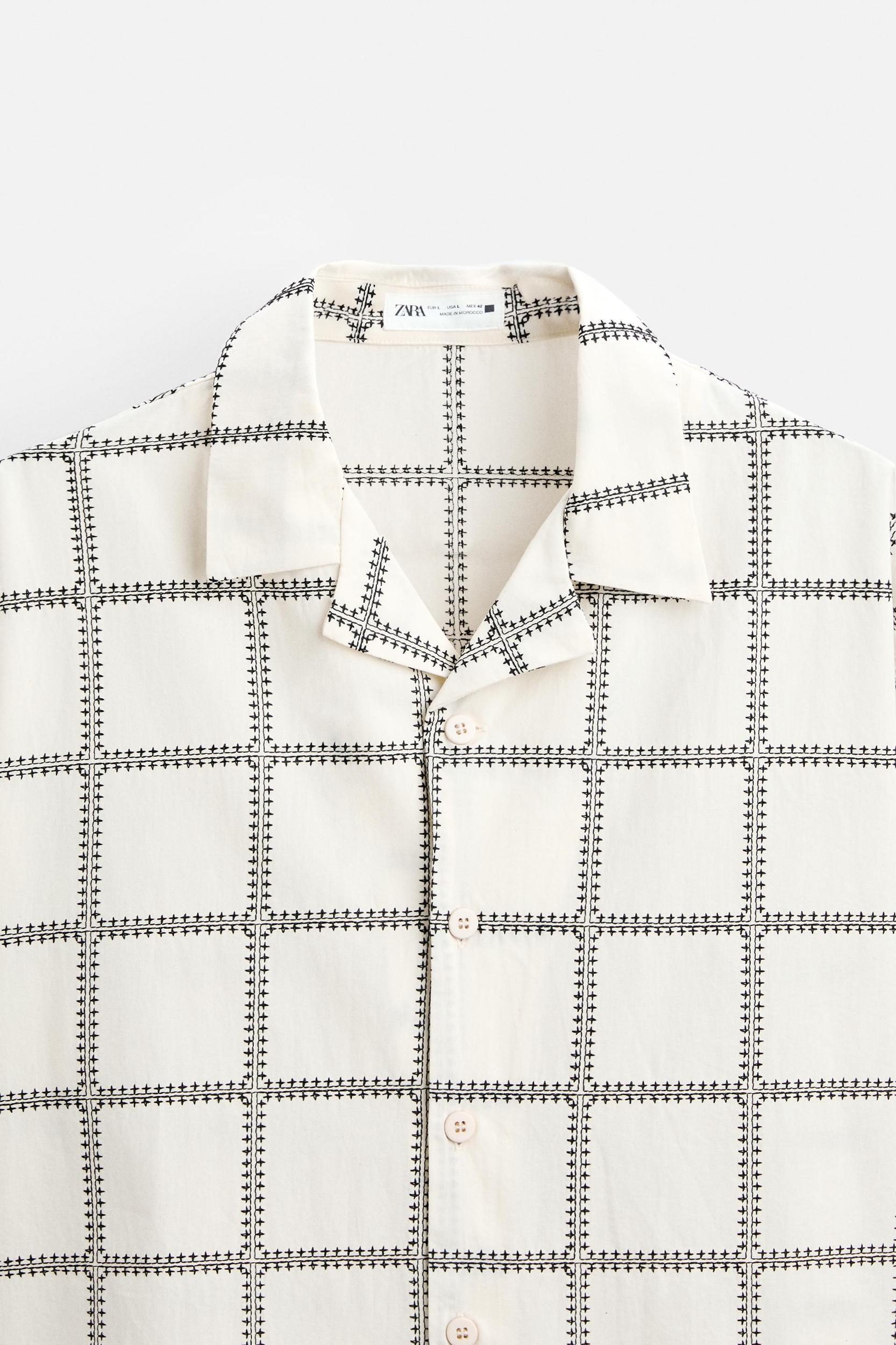 EMBROIDERED PLAID SHIRT Product Image