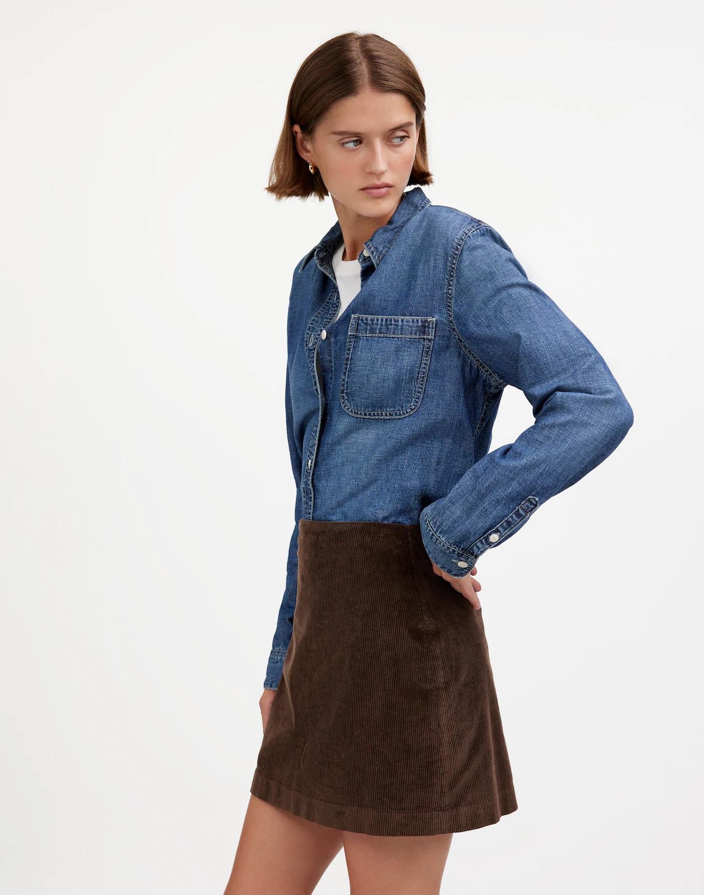 Corduroy Mini Skirt Product Image